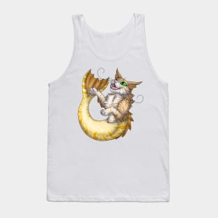 Purrmaid: Cream Tabby Tank Top